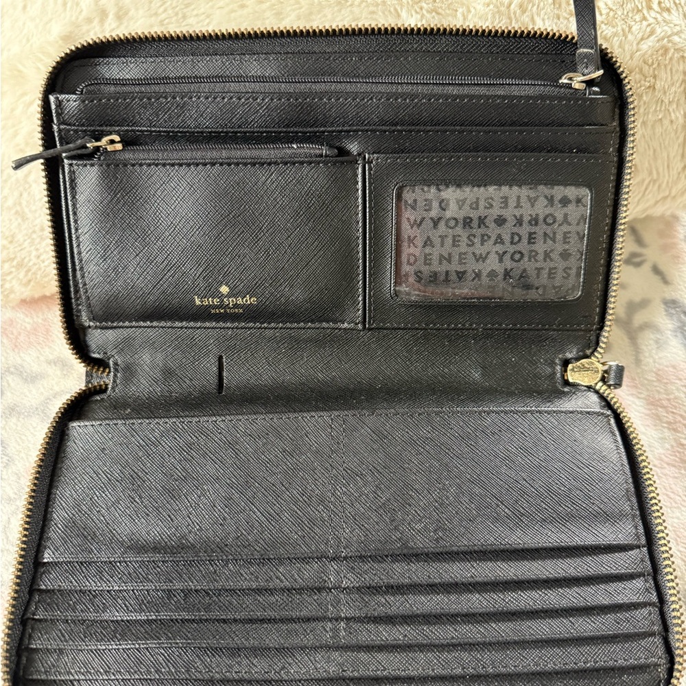 Kate Spade Black Leather Wallet
